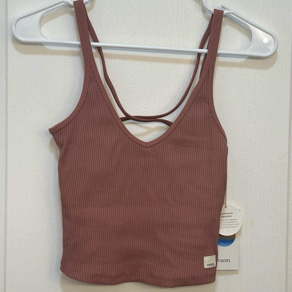 Vuori Rib Crop Tank NWT